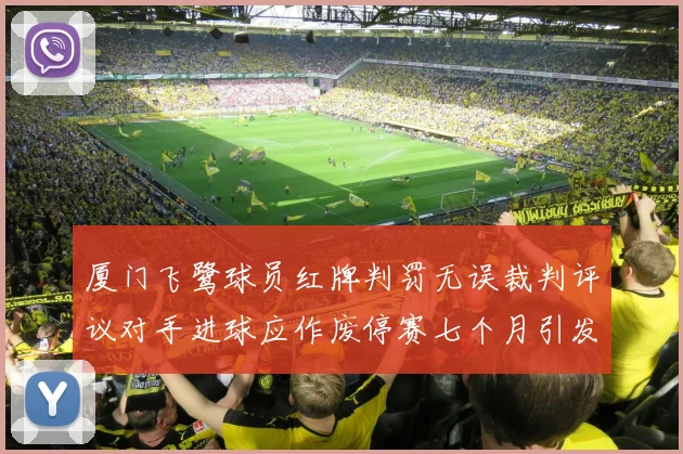 厦门飞鹭球员红牌判罚无误裁判评议对手进球应作废停赛七个月引发热议